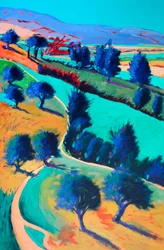 Looking West, 2024 (acrylique sur panneau)