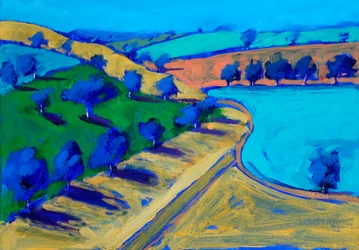 Près de Malvern, 2024 (acrylique sur panneau)