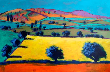 North Hill, 2024 (acrylique sur panneau)