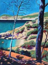 Peguera II, 2021 (acrylique sur panneau)
