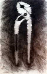 Plombier, 2024 (fusain comprimé sur papier)