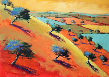 Pierre déchiquetée, 2021 (acrylique sur panneau)