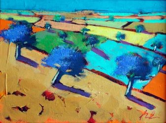 Crête, 2024 (acrylique sur panneau)