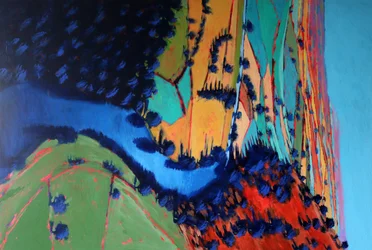 Rivière Wye, 2022 (acrylique sur panneau)