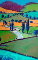 Vers Ledbury, 2024 (acrylique sur panneau)