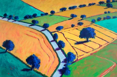 Vers Upton, 2024 (acrylique sur panneau)