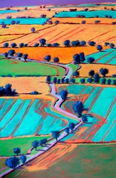 Vers Welland, 2024 (acrylique sur panneau)