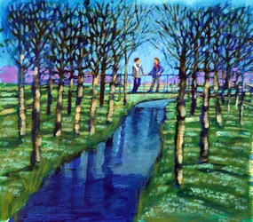 Valentine, 2024 (acrylique sur papier)
