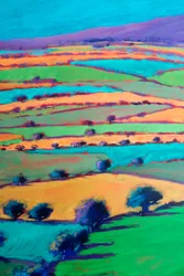 West Malvern #3 (détail), 2024 (acrylique sur panneau)