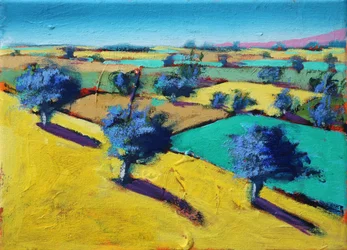 Yellow Hill, 2021 (acrylique sur toile)