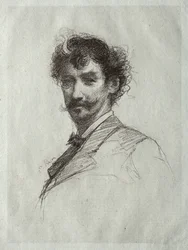James McNeill Whistler avec mèche blanche et monocle