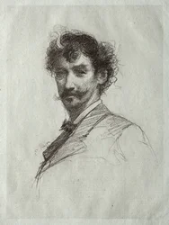 James McNeill Whistler avec mèche blanche et monocle