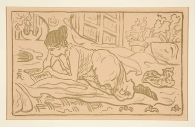 Fille étendue
