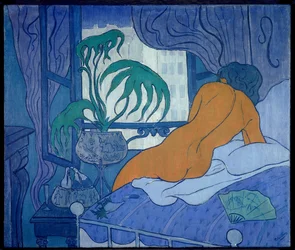 La chambre bleue ou nue au ventilateur