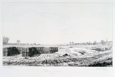 Batterie prussienne, siège de Paris, 1870-1871