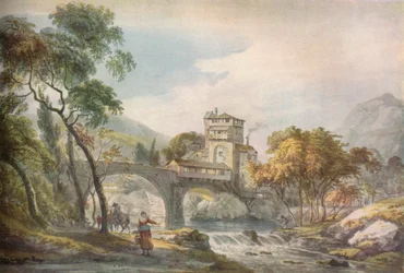 Un paysage classique, vers 18e siècle