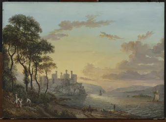 Vue sur le château de Conway, Pays de Galles