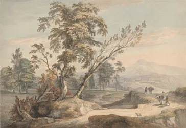 Paysage italianisant avec voyageurs n° 2