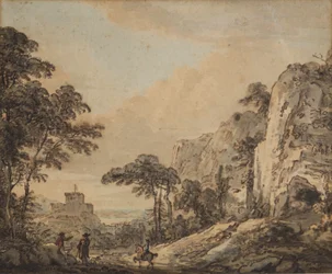 Paysage avec cavalier