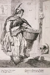 Vendeur de maquereaux, Cris de Londres, 1760