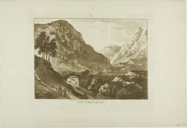 Pont-Aber-Glassin, planche sept de Douze vues du Pays de Galles