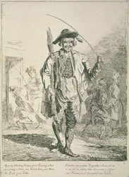 Vendeur de bâtons, Cris de Londres, 1760