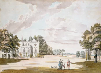 La façade sud de Strawberry Hill, XVIIIe siècle