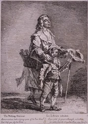 Le colporteur, Cris de Londres, 1760