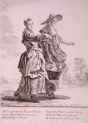 Deux vendeurs de poteries, Cris de Londres, 1760