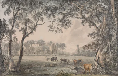 Abbaye de Valle Crucis, Denbighshire, 1770-79