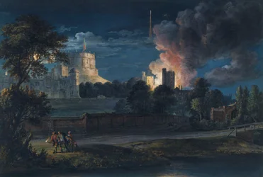 Château de Windsor depuis Datchet Lane lors d