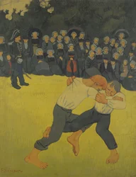 Les lutteurs bretons, c.1893
