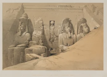 Égypte et Nubie, Volume II : Élévation frontale du Grand Temple d