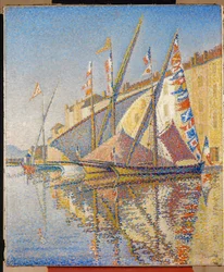 Le Port de St. Tropez, France (oil on canvas)