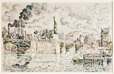 Le pont de Grenelle en 1927