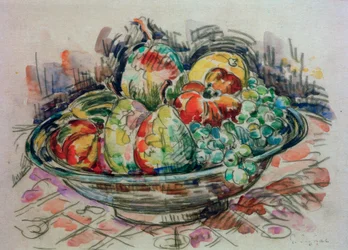 Nature morte avec coupe de fruits