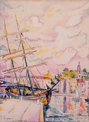 Le port de Saint-Tropez, 1918