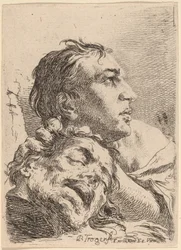 David avec la tête de Goliath