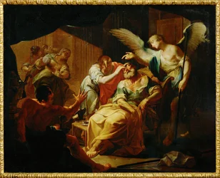 Le vieux Tobit guéri