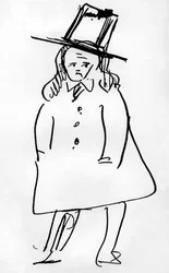 Portrait du poète français, Charles Baudelaire
