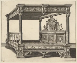Lit à baldaquin de Verscheyden Schrynwerck, 1658