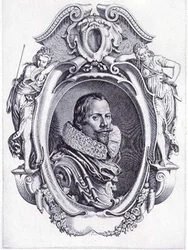 Autoportrait, gravé par Simon de Passe (1595-1647) 1622