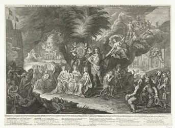 Allégorie sur le roi Guillaume III comme porteur de paix en Europe, 1697