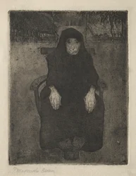 Vieille femme assise