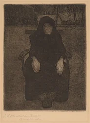 Vieille femme assise