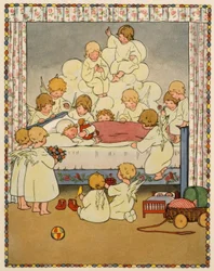 Le soir, lorsque je vais dormir, quatorze anges se tiennent près de moi