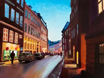 Lueurs du soir en ville