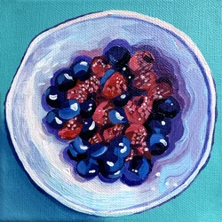 Bol de fruits rouges frais