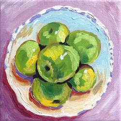 Nature morte aux pommes vertes