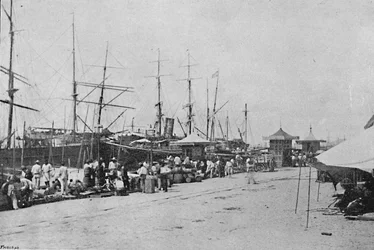 Les quais de Santos, 1895